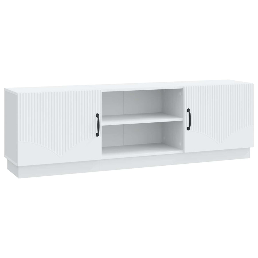 TV-kast Wit 150 x 31 x 47 cm Bewerkt hout