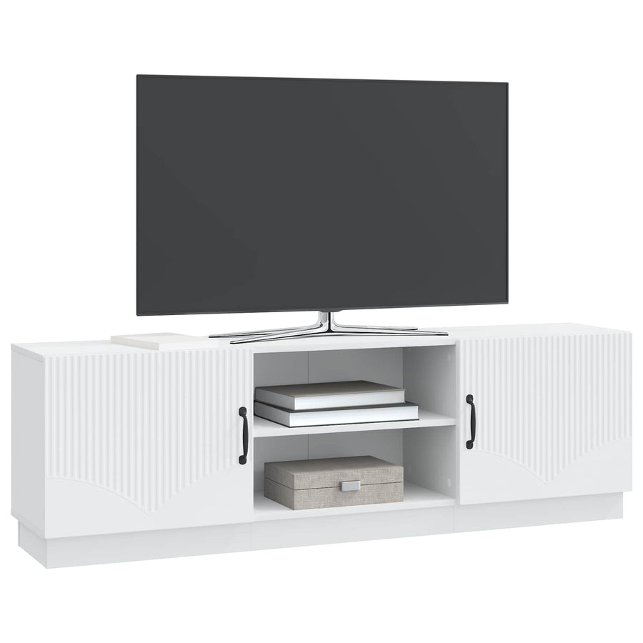 TV-kast Wit 150 x 31 x 47 cm Bewerkt hout