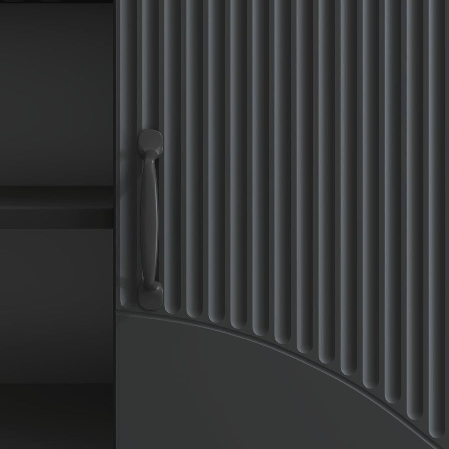 TV-kast Zwart 150 x 31 x 47 cm Bewerkt hout
