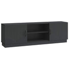 Tv-kast 150x31x47 cm zwart bewerkt hout