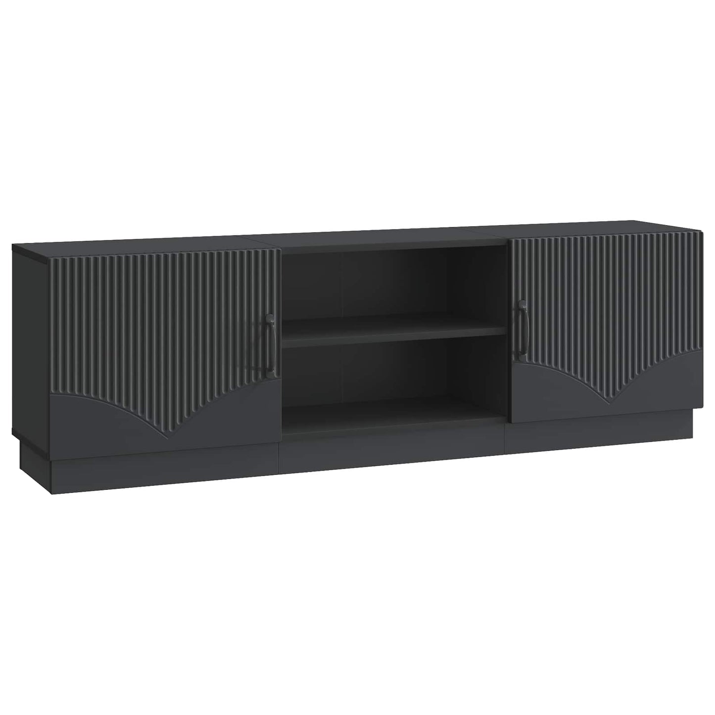 TV-kast Zwart 150 x 31 x 47 cm Bewerkt hout