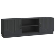 Tv-kast 150x31x47 cm zwart bewerkt hout