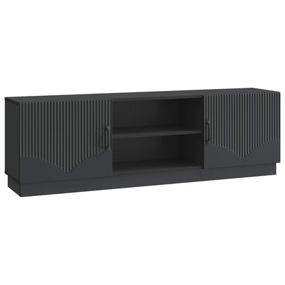 TV-kast Zwart 150 x 31 x 47 cm Bewerkt hout