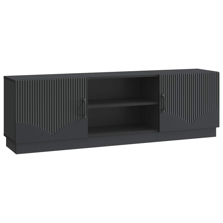 TV-kast Zwart 150 x 31 x 47 cm Bewerkt hout