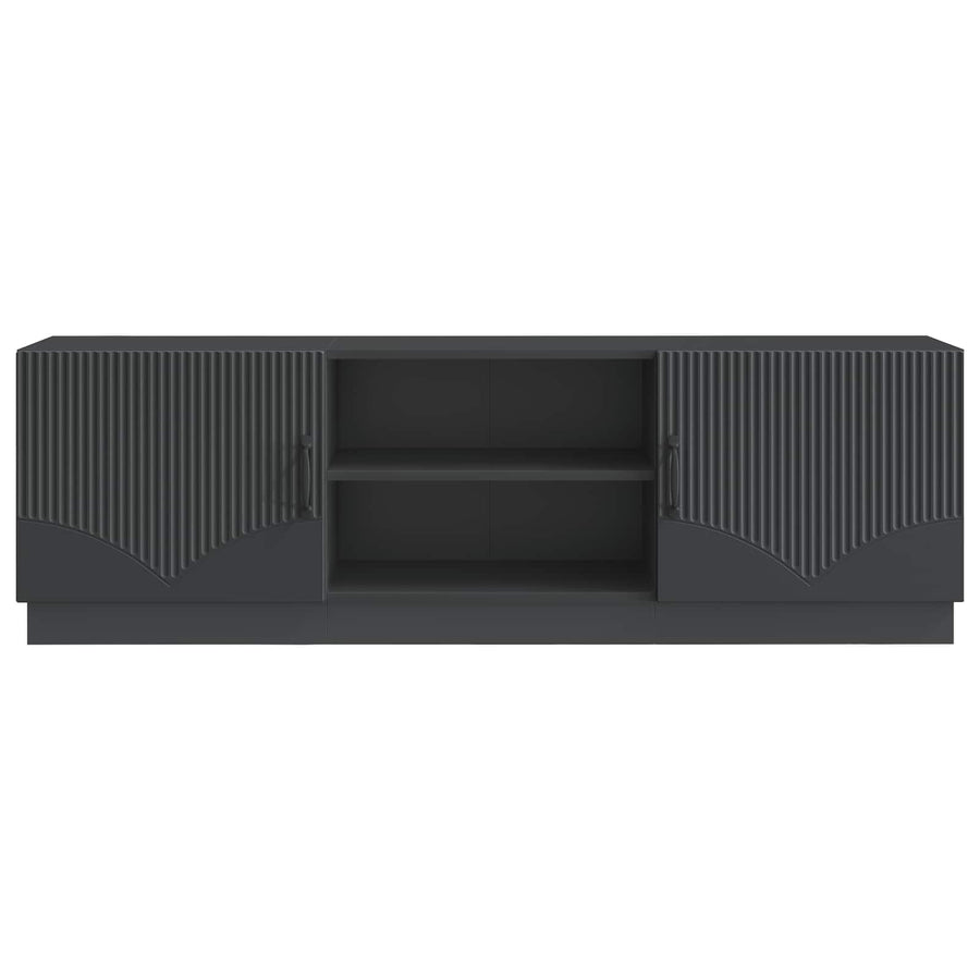 TV-kast Zwart 150 x 31 x 47 cm Bewerkt hout