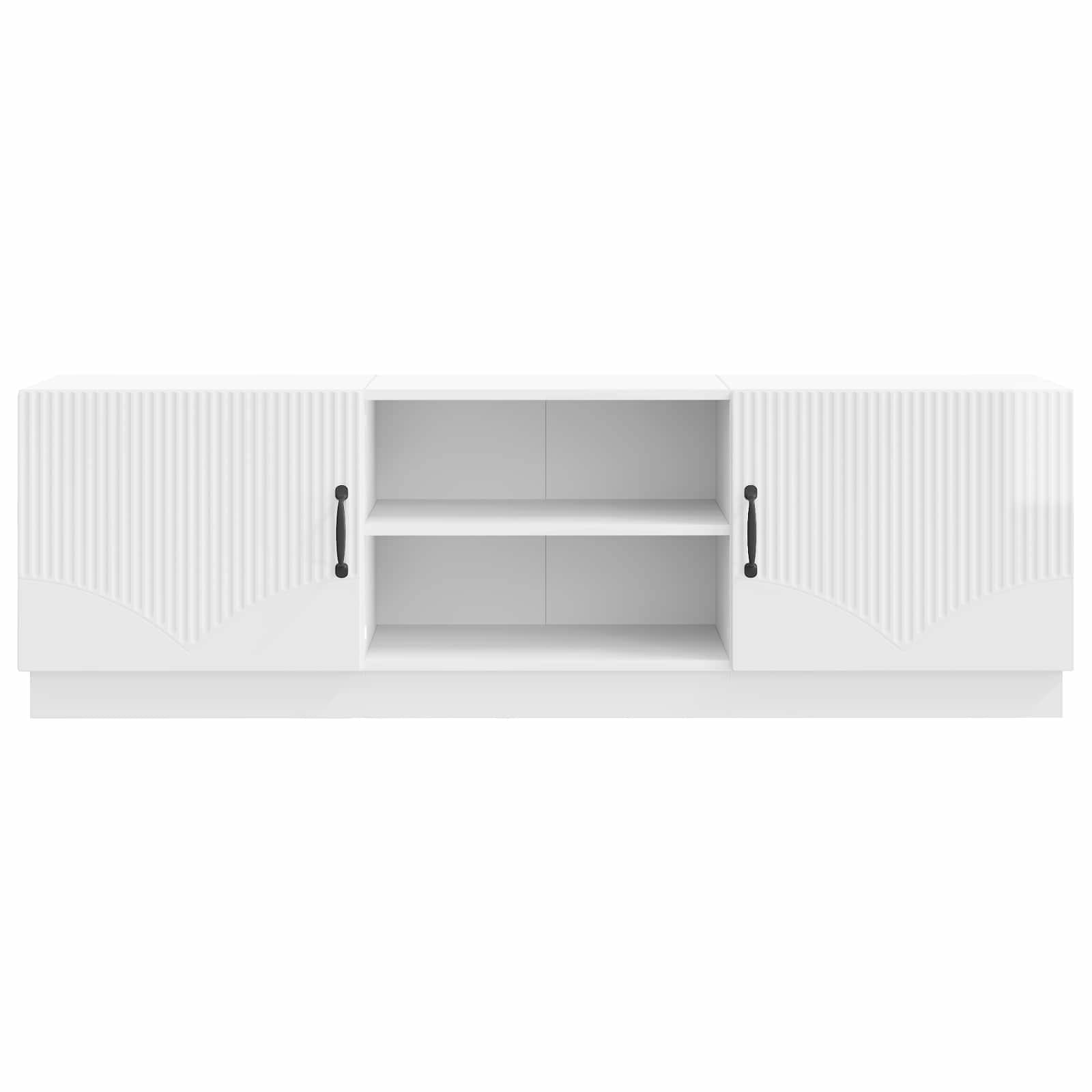 TV-kast Hoogglans Wit 150 x 31 x 47 cm Bewerkt hout
