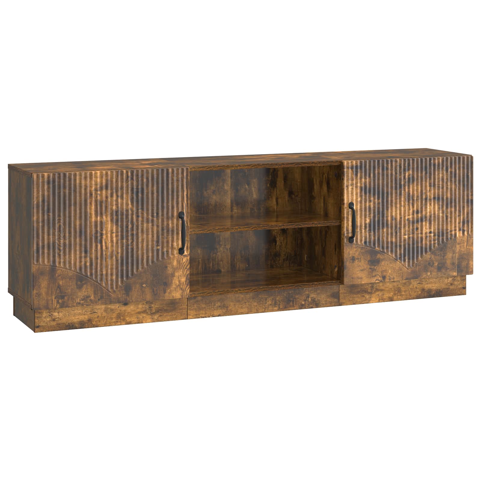 TV-kast Gerookt eiken 150 x 31 x 47 cm Bewerkt hout
