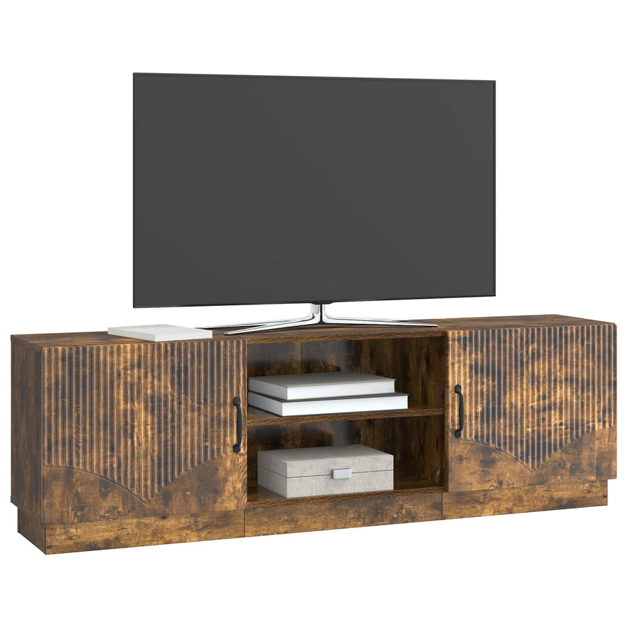 TV-kast Gerookt eiken 150 x 31 x 47 cm Bewerkt hout