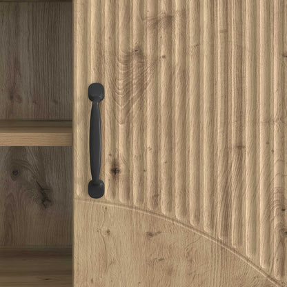 TV-kast Artisanaal eiken 150 x 31 x 47 cm Bewerkt hout