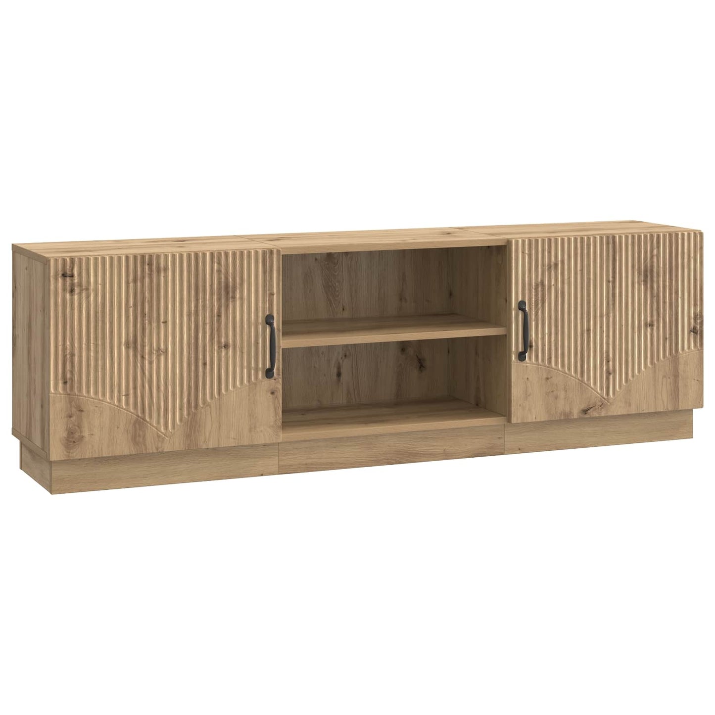 TV-kast Artisanaal eiken 150 x 31 x 47 cm Bewerkt hout