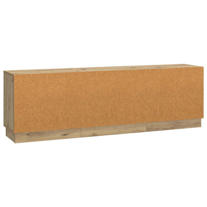 TV-kast Artisanaal eiken 150 x 31 x 47 cm Bewerkt hout