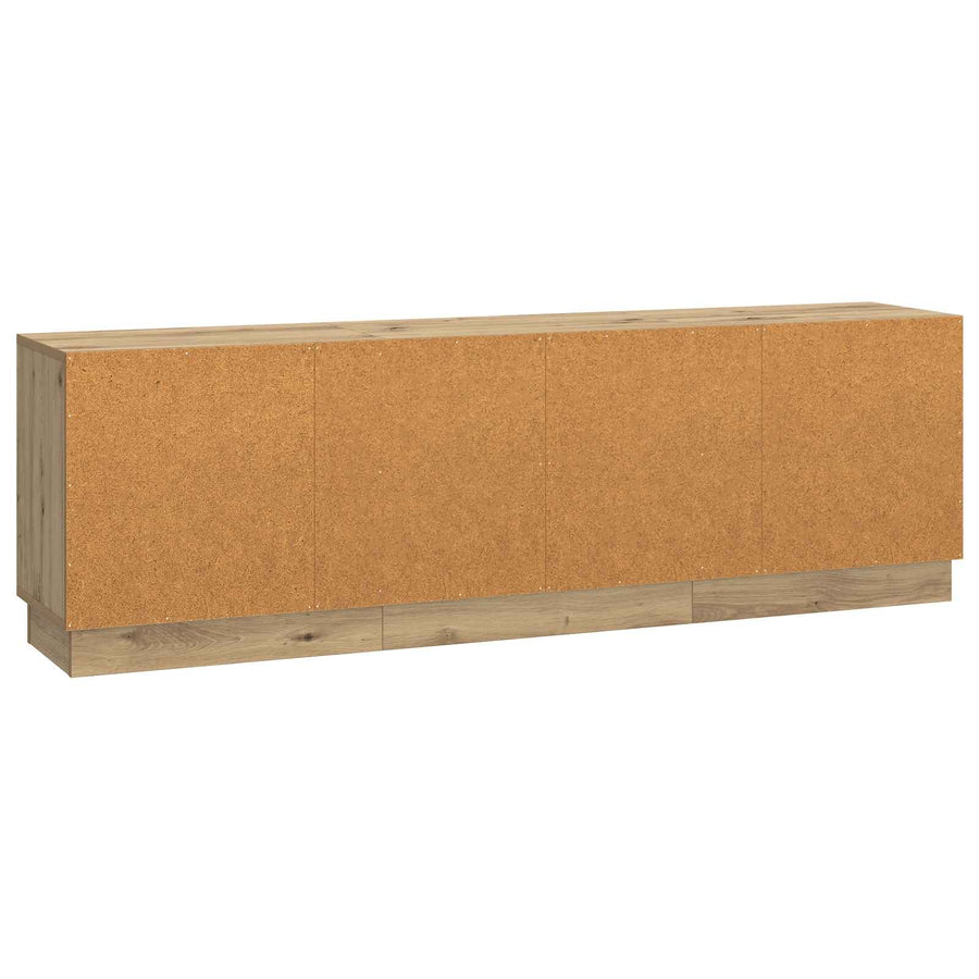 TV-kast Artisanaal eiken 150 x 31 x 47 cm Bewerkt hout