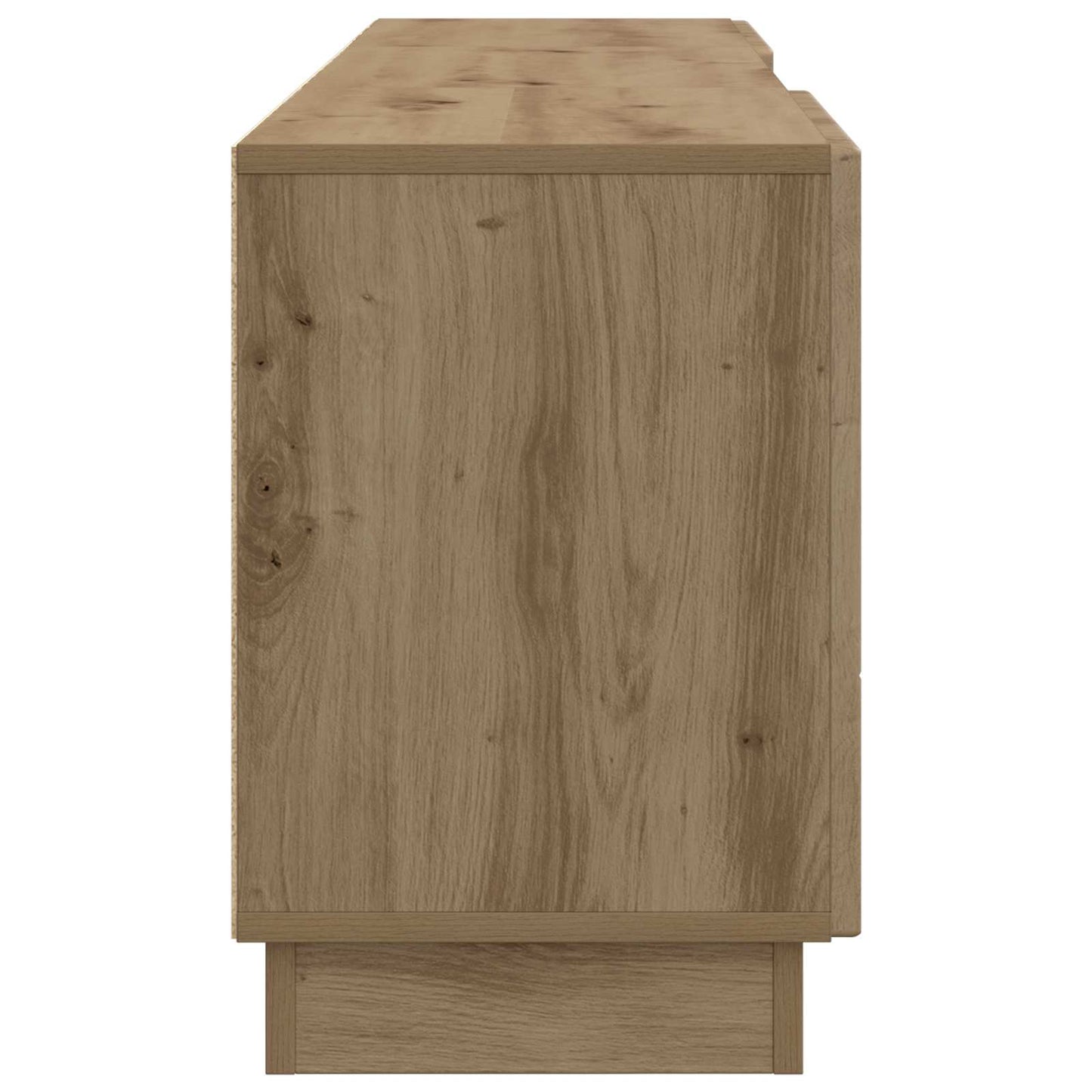 TV-kast Artisanaal eiken 150 x 31 x 47 cm Bewerkt hout