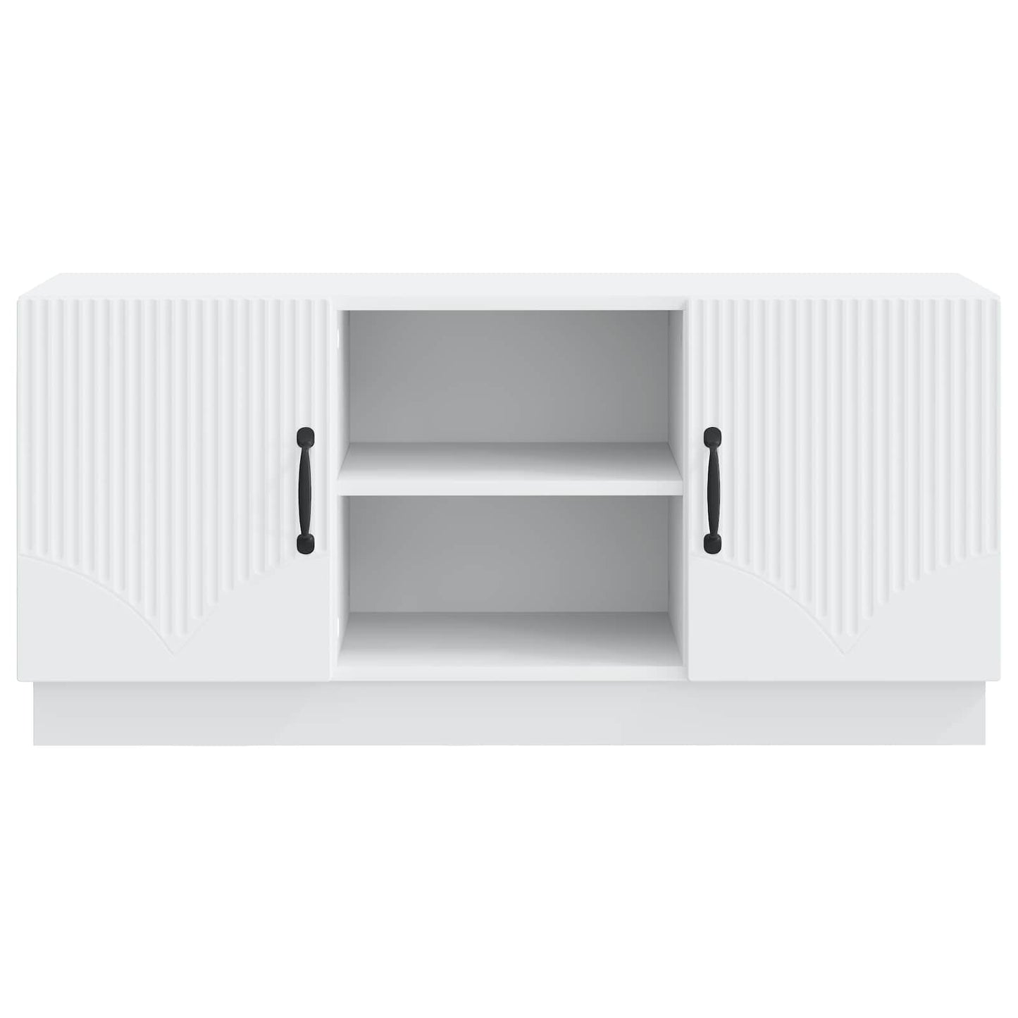 TV-kast Wit 102 x 34,5 x 47 cm Bewerkt hout