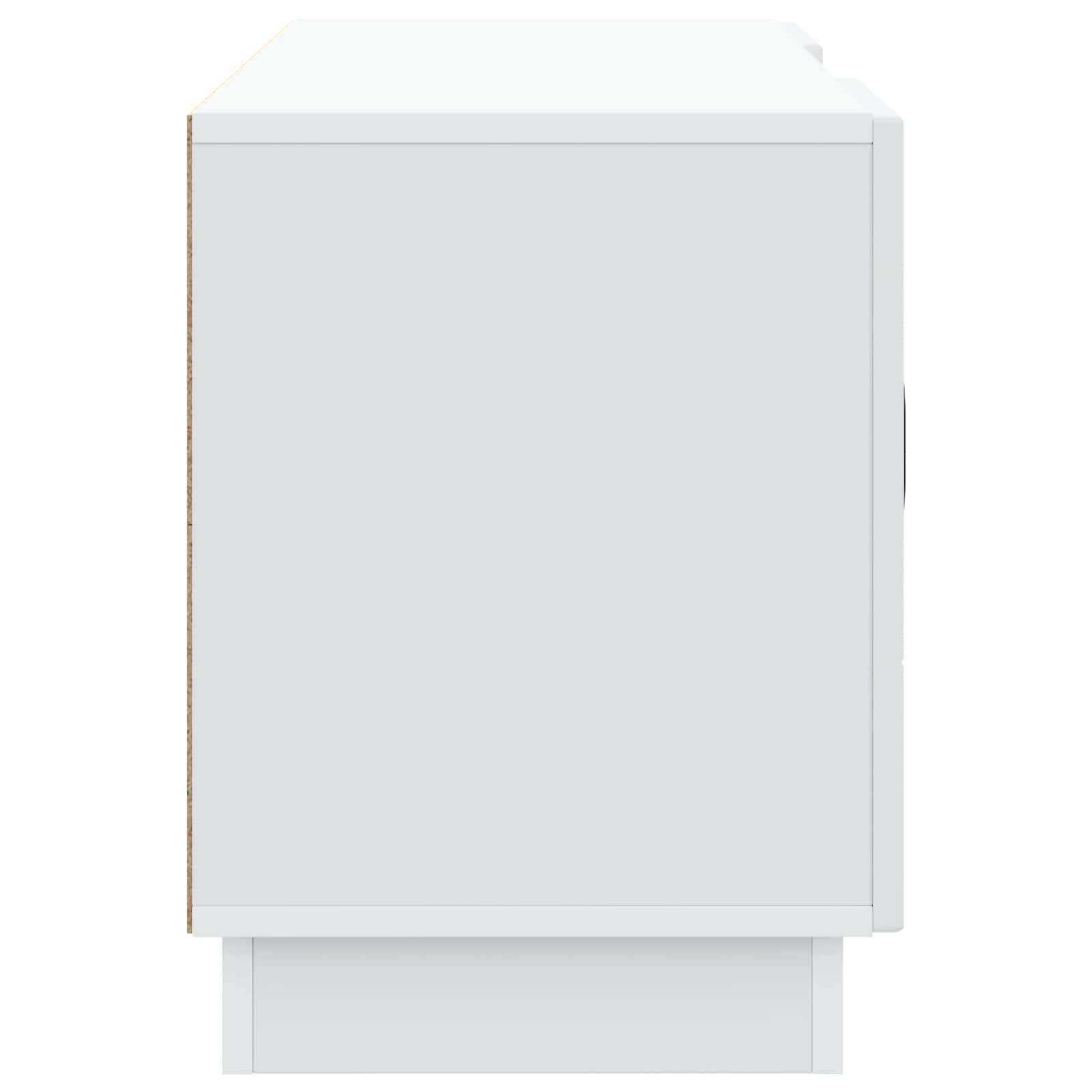 TV-kast Wit 102 x 34,5 x 47 cm Bewerkt hout
