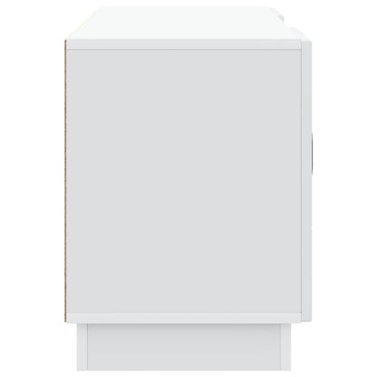 TV-kast Wit 102 x 34,5 x 47 cm Bewerkt hout