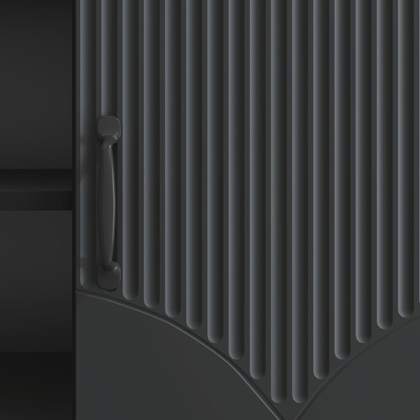 TV-kast Zwart 102 x 34,5 x 47 cm Bewerkt hout