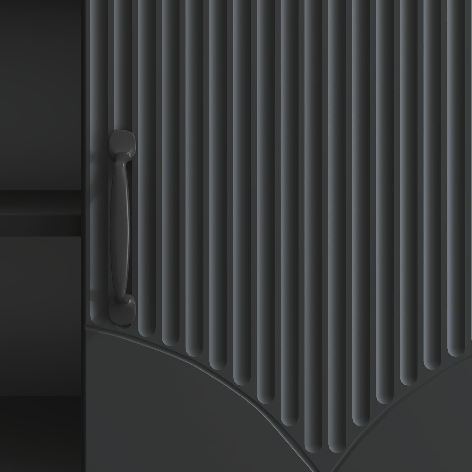 TV-kast Zwart 102 x 34,5 x 47 cm Bewerkt hout