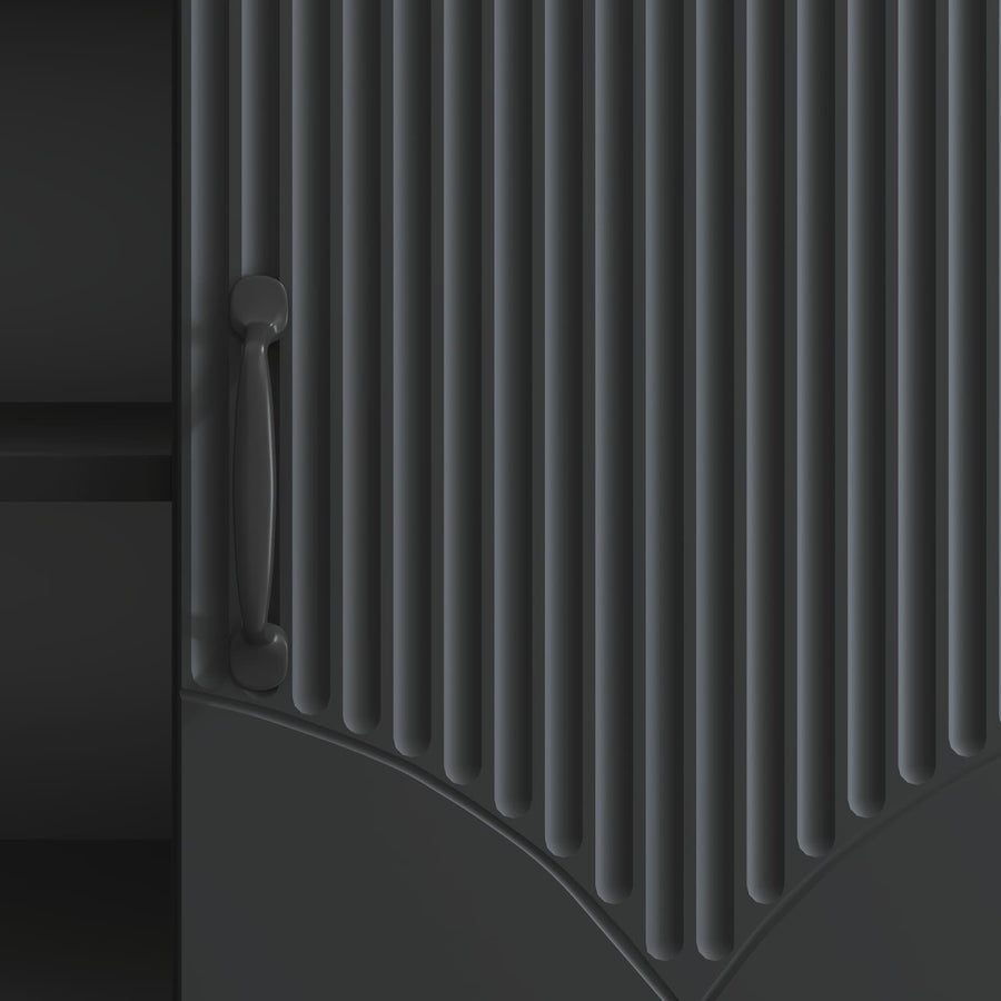 TV-kast Zwart 102 x 34,5 x 47 cm Bewerkt hout