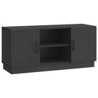 TV-kast 102x34,5x47 cm zwart bewerkt hout