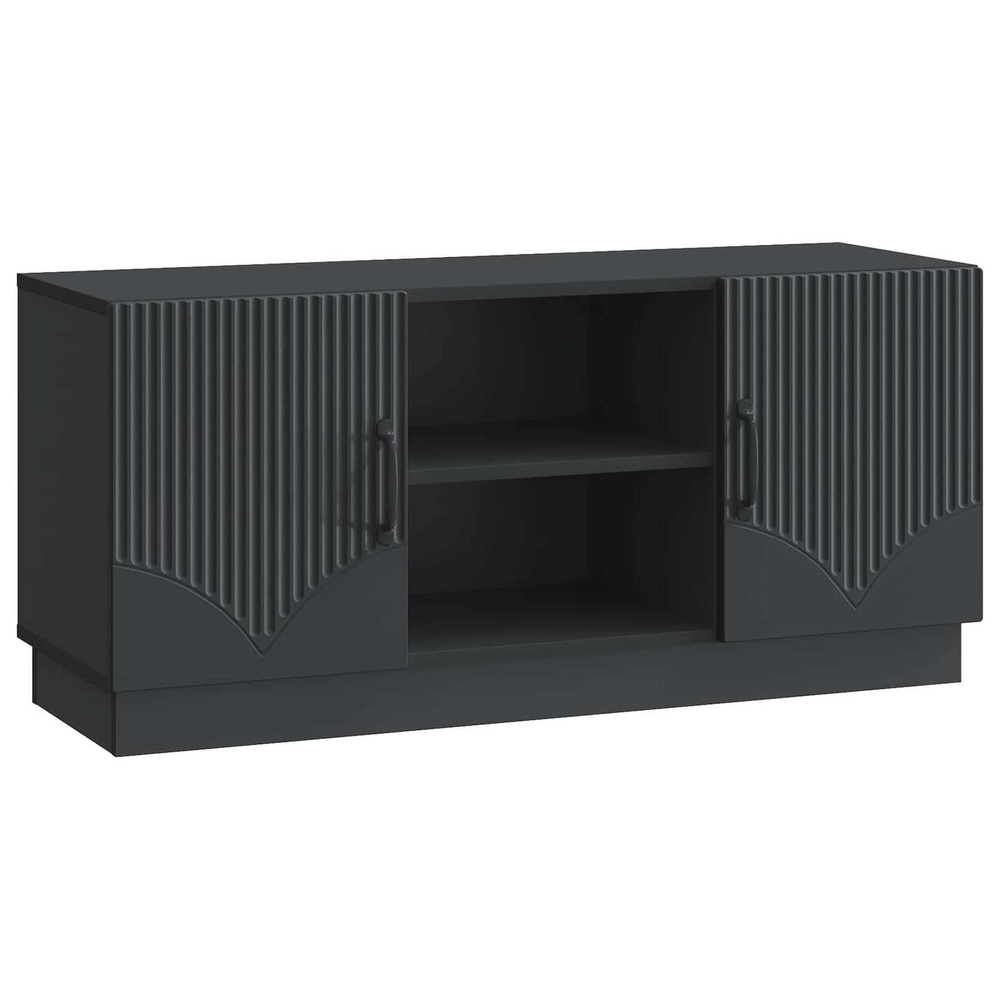 TV-kast Zwart 102 x 34,5 x 47 cm Bewerkt hout