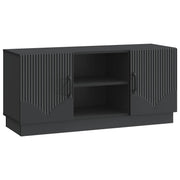 TV-kast 102x34,5x47 cm zwart bewerkt hout