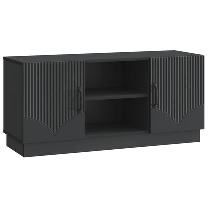 TV-kast Zwart 102 x 34,5 x 47 cm Bewerkt hout