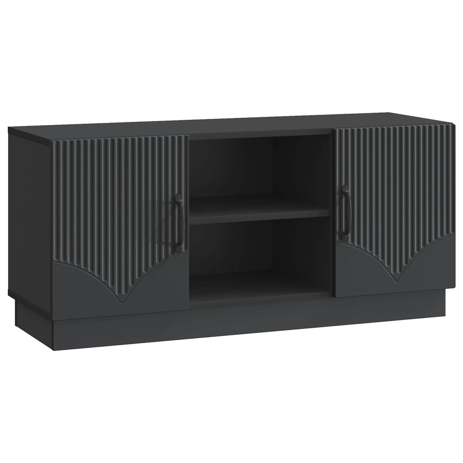 TV-kast Zwart 102 x 34,5 x 47 cm Bewerkt hout