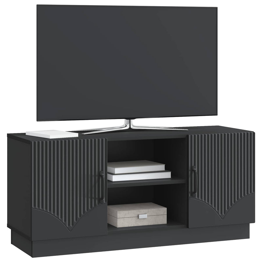TV-kast Zwart 102 x 34,5 x 47 cm Bewerkt hout