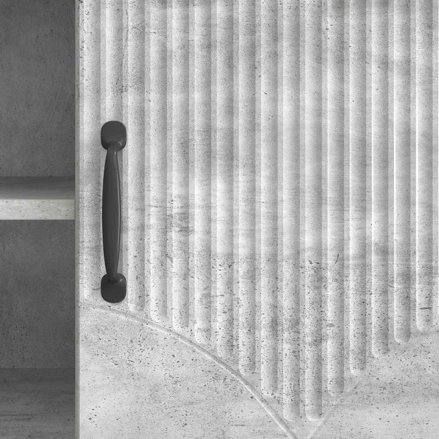 TV-kast Betongrijs 102 x 34,5 x 47 cm Bewerkt hout