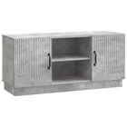 Tv-kast 102x34,5x47 cm betongrijs bewerkt hout