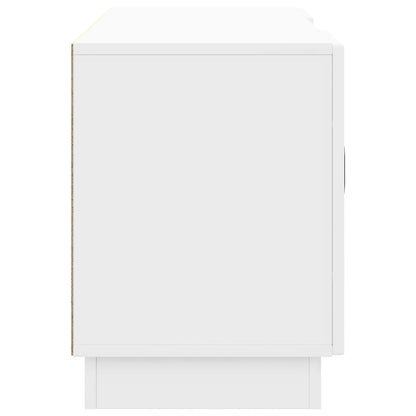 TV-kast Hoogglans Wit 102 x 34,5 x 47 cm Bewerkt hout