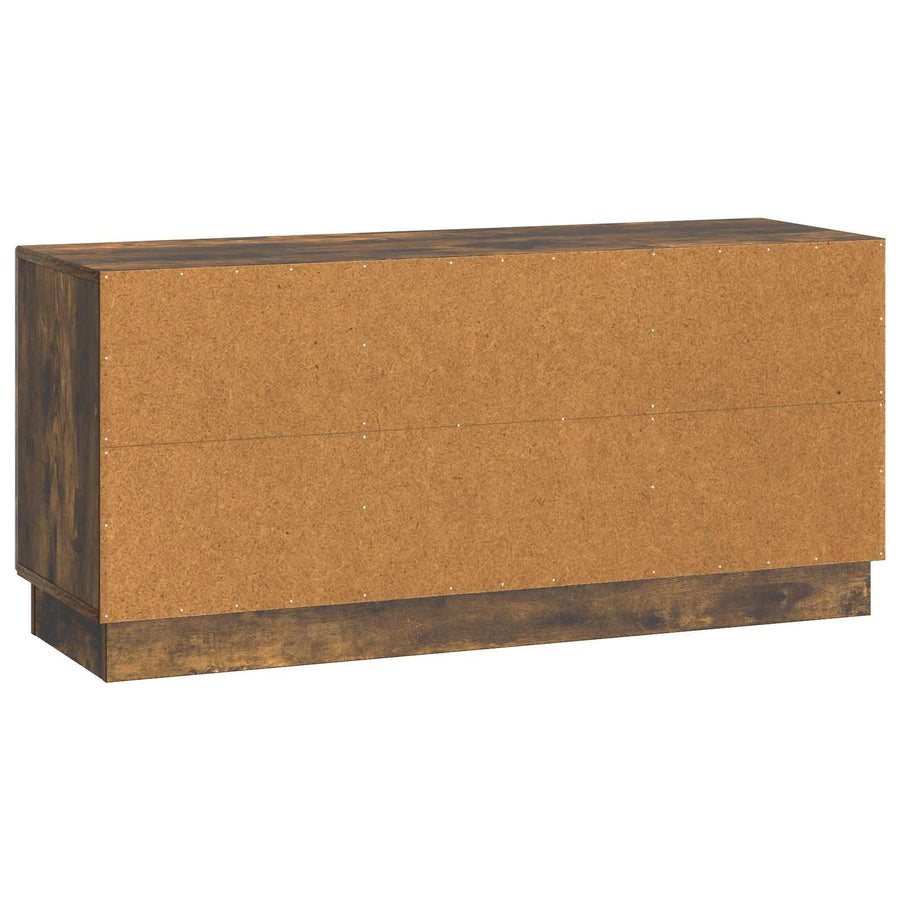 TV-kast Gerookt eiken 102 x 34,5 x 47 cm Bewerkt hout