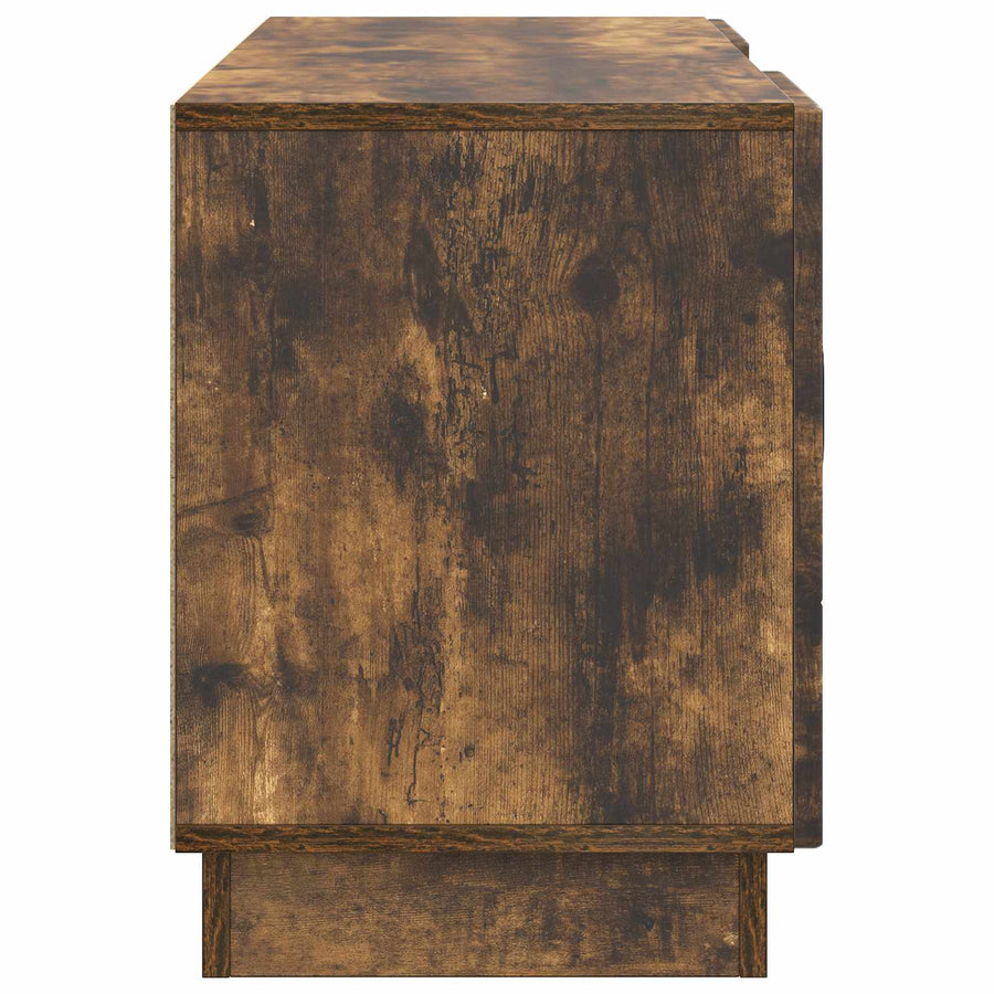 TV-kast Gerookt eiken 102 x 34,5 x 47 cm Bewerkt hout