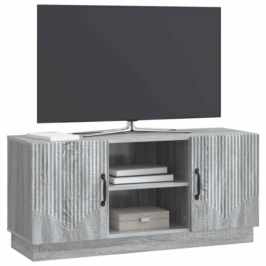 TV-kast Grijs sonoma 102 x 34,5 x 47 cm Bewerkt hout