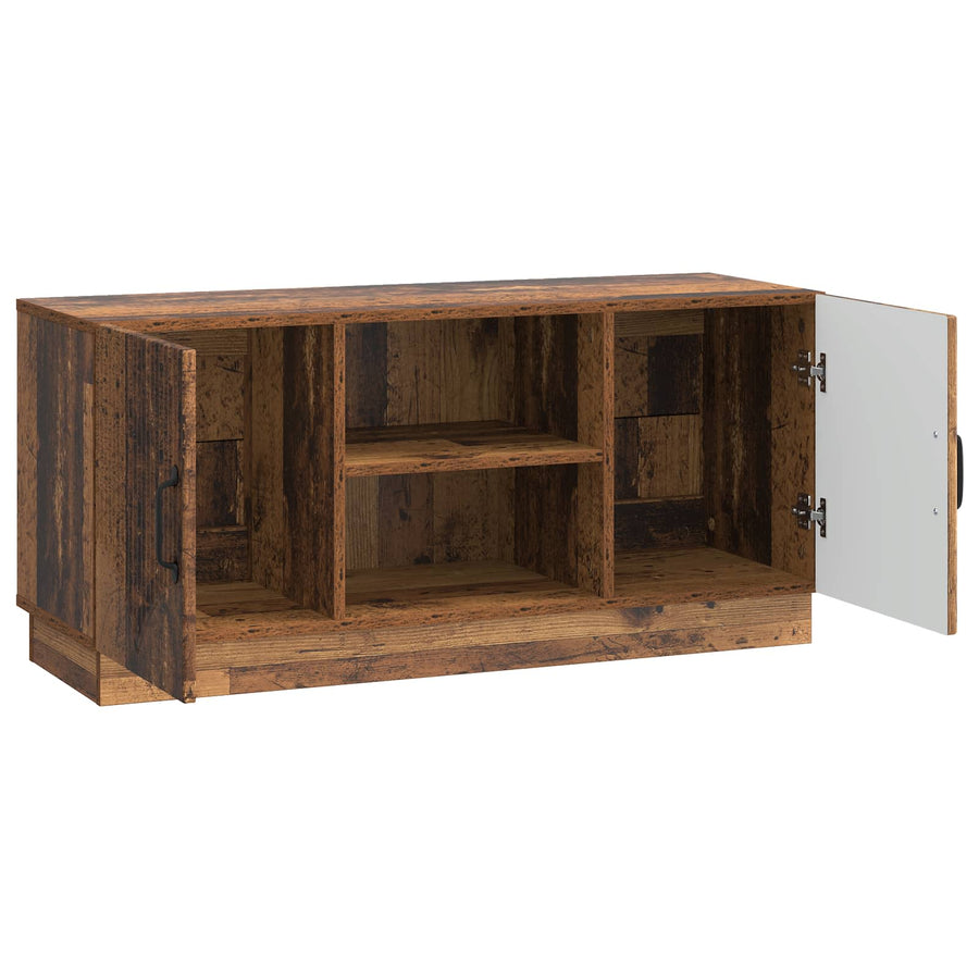 TV-kast Oud hout 102 x 34,5 x 47 cm Bewerkt hout