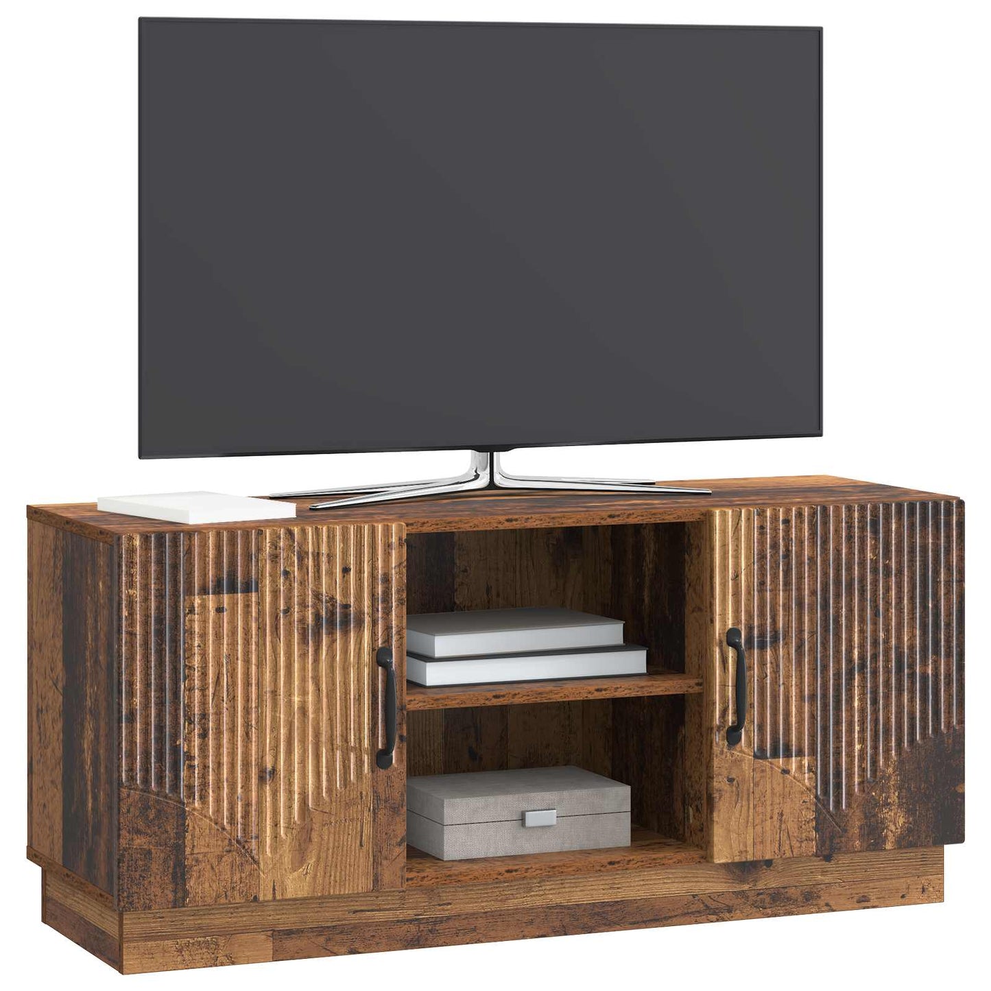 TV-kast Oud hout 102 x 34,5 x 47 cm Bewerkt hout