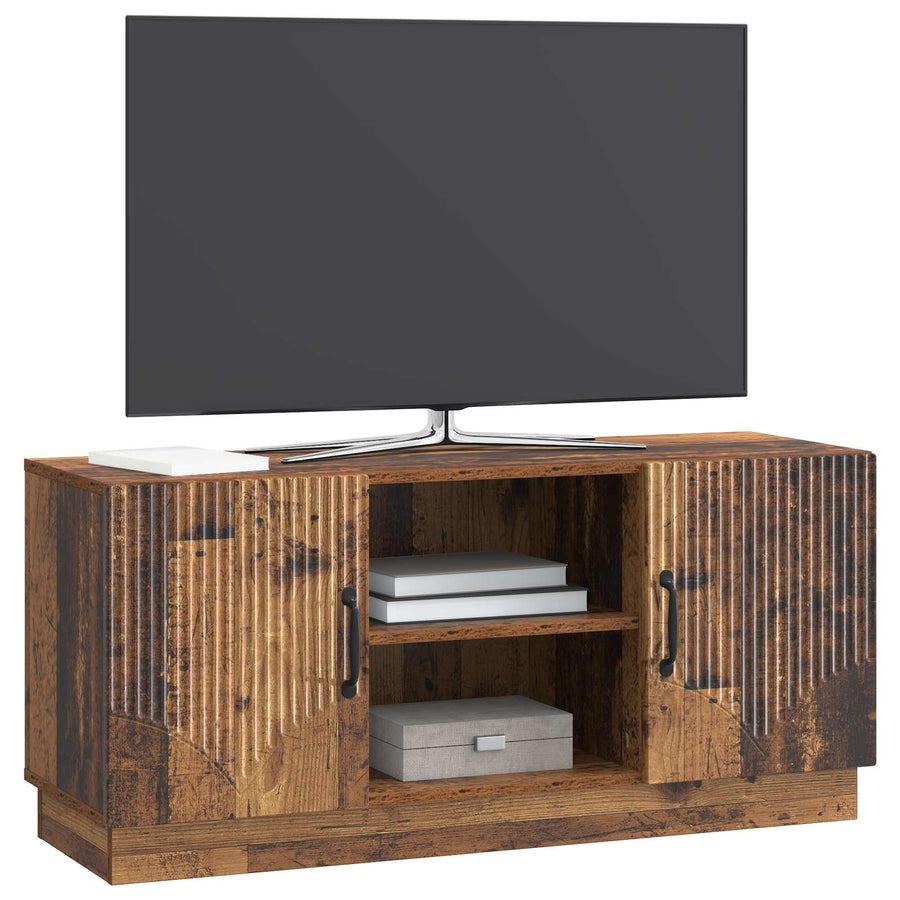 TV-kast Oud hout 102 x 34,5 x 47 cm Bewerkt hout