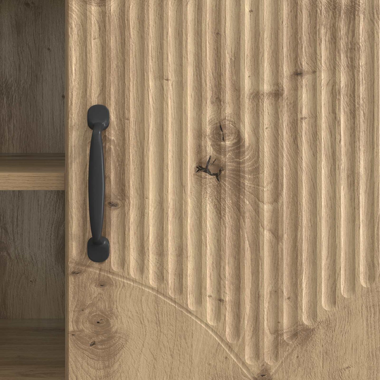 TV-kast Artisanaal eiken 102 x 34,5 x 47 cm Bewerkt hout