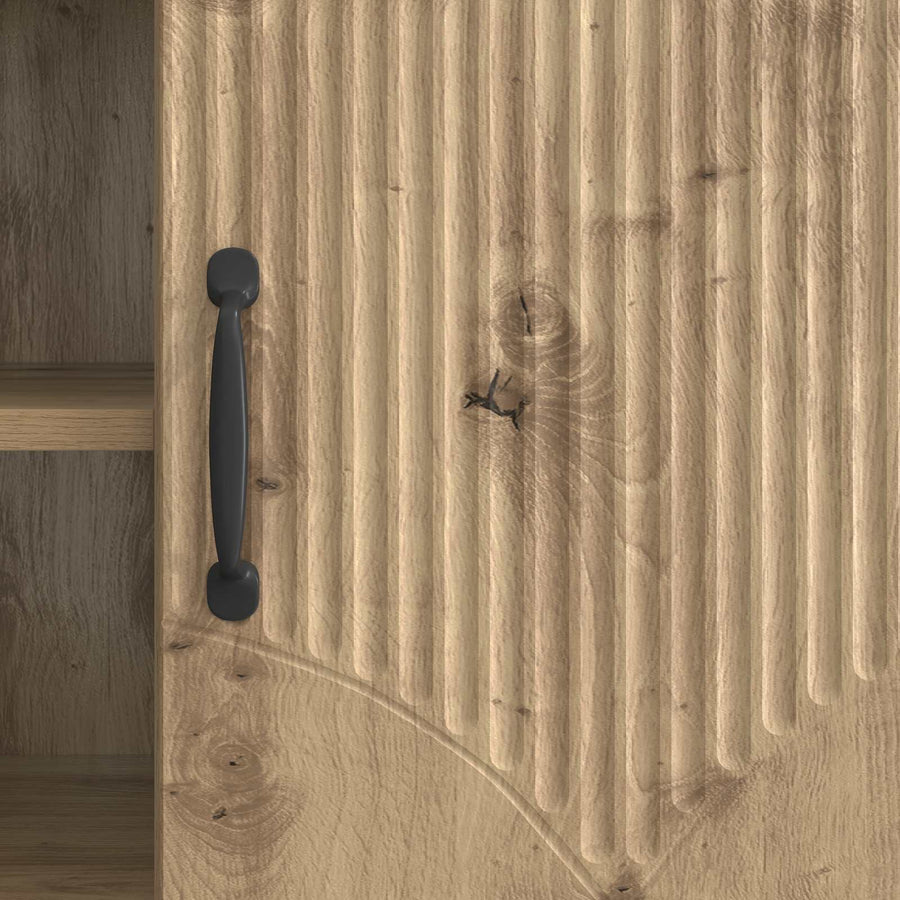 TV-kast Artisanaal eiken 102 x 34,5 x 47 cm Bewerkt hout