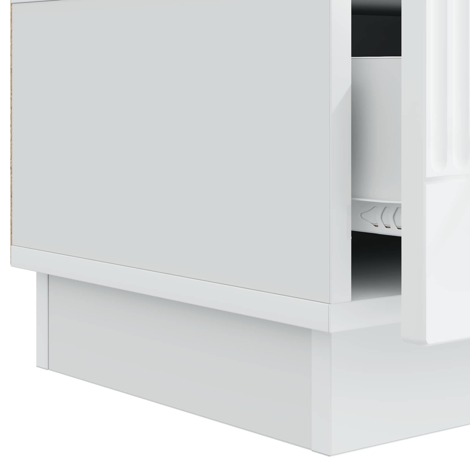 TV-kast met lade Wit 147 x 34,5 x 27 cm Bewerkt hout