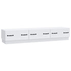 TV-kast wit 147x34,5x27 cm bewerkt hout