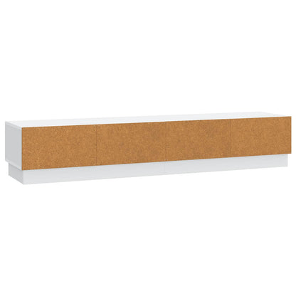 TV-kast met lade Wit 147 x 34,5 x 27 cm Bewerkt hout
