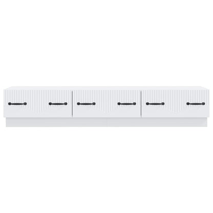 TV-kast met lade Wit 147 x 34,5 x 27 cm Bewerkt hout