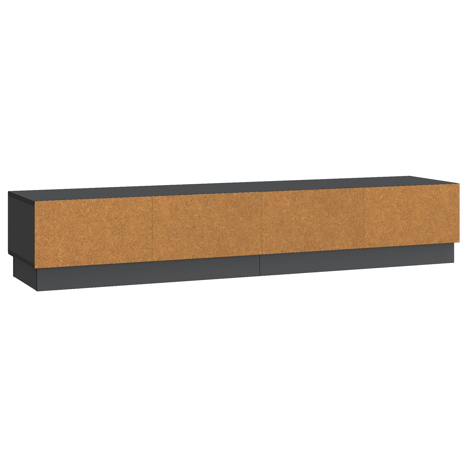 TV-kast met lade Zwart 147 x 34,5 x 27 cm Bewerkt hout