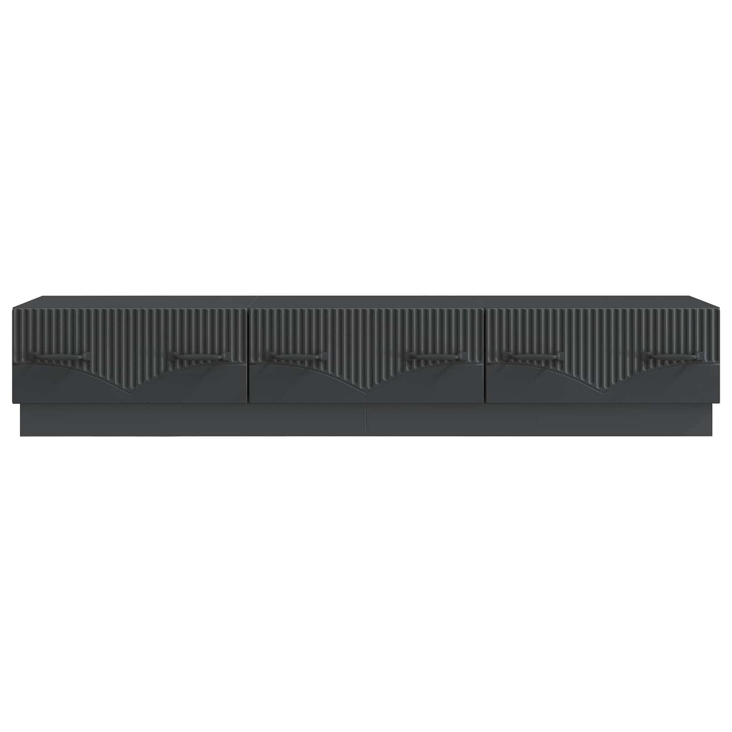 TV-kast met lade Zwart 147 x 34,5 x 27 cm Bewerkt hout