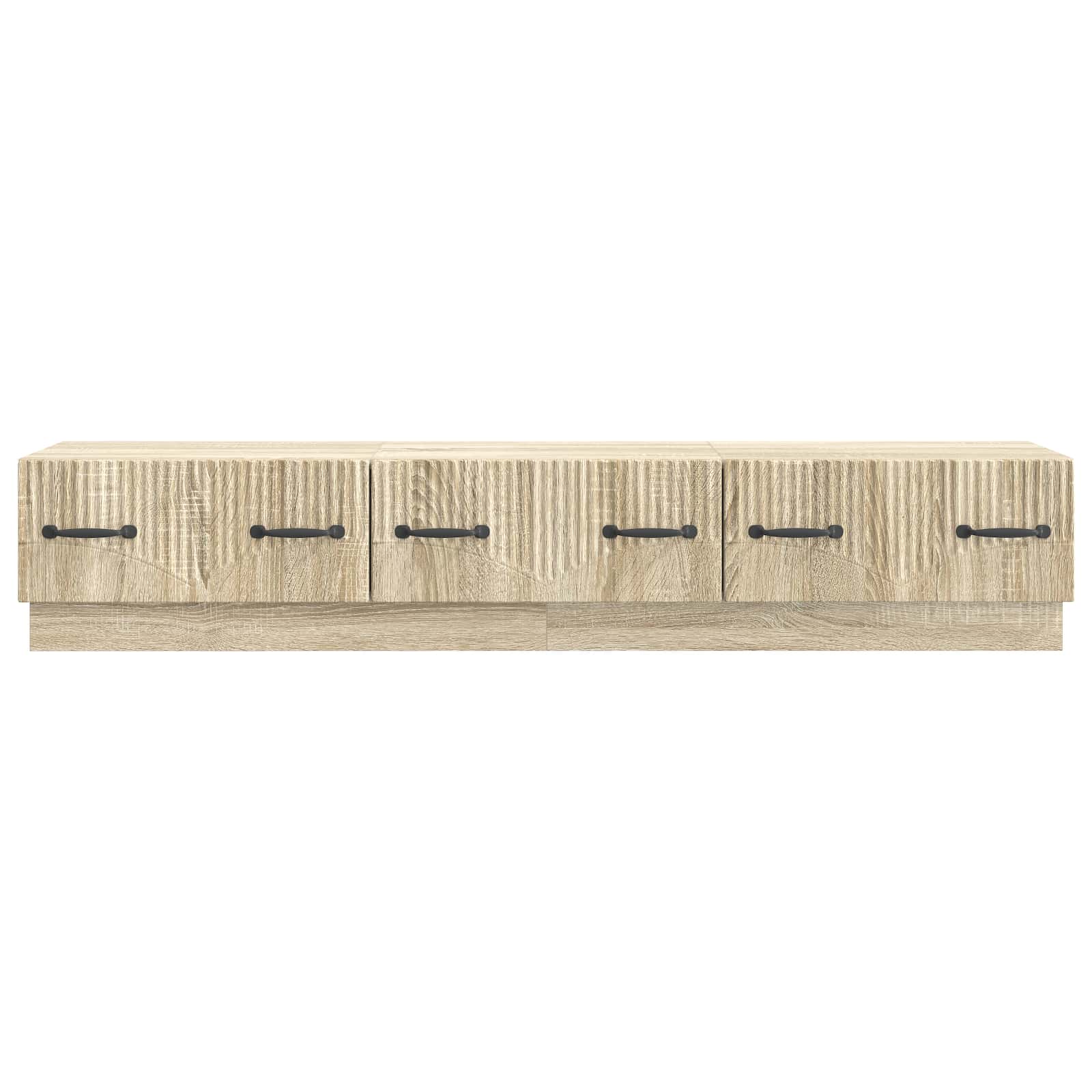 TV-kast met lade Sonoma Eiken 147 x 34,5 x 27 cm Bewerkt hout