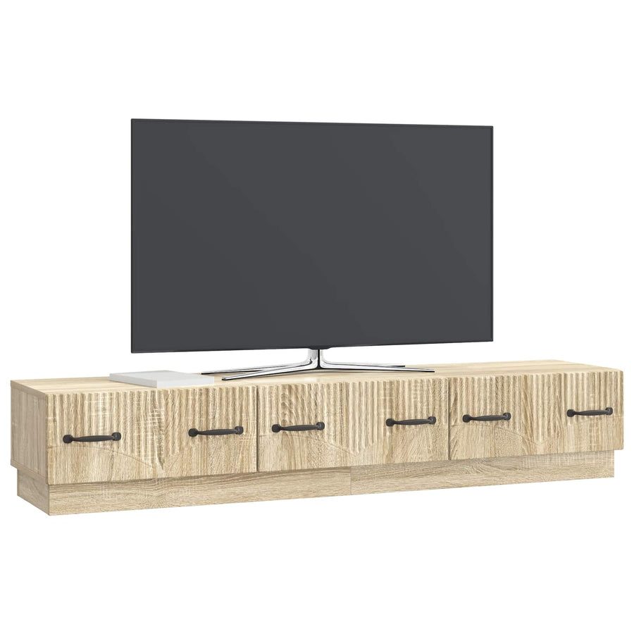 TV-kast met lade Sonoma Eiken 147 x 34,5 x 27 cm Bewerkt hout