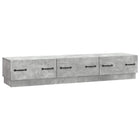 TV-kast 147x34,5x27 cm betongrijs bewerkt hout