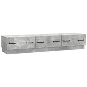 TV-kast 147x34,5x27 cm betongrijs bewerkt hout